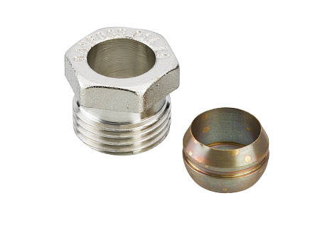 Уплотненительные фитинги для стальных и медных труб, G 1/2' A, 14 013G4114